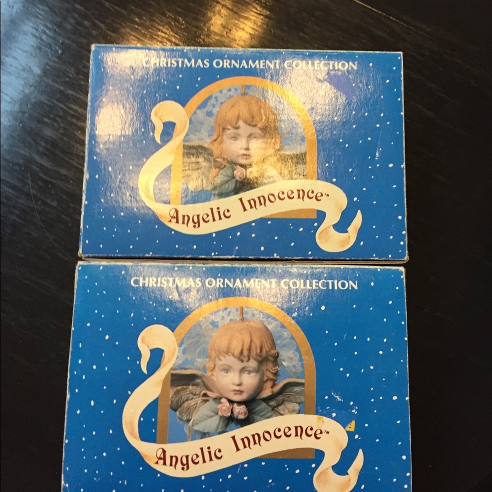 2 Victorian Angelic Ornaments
